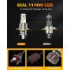 imageFAHREN Upgraded H139008 Bulb Modern ampamp Brightest 40000LM 6500K UltraBright Bulb 11 Mini Size No Adapter Required 9008 Fog Light bulb Quick Install Light Kit H13 bulbsPack of 2H49003