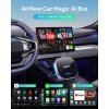imageFahren 3rdGen Wireless CarPlay Adapter for iPhoneampamp Android Auto AI Magic Box Support NetflixYouTube Mini Car Play Wireless Adapter Plug ampamp Play Fit with iPhone 8iOS10Android 11PL5