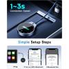 imageWireless CarPlay Adapter for Apple iPhone 2025 Upgraded 5X Fastest ampamp 2X More Stable Connection Mini Bluetooth CarPlay Dongle for iOS 10 ampamp Cars from 2016