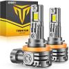 imageFAHREN 2025 Upgraded H11H9H8 LED Bulbs 80000LM 1000 UltraBright Real 11 Mini Size H11 Light Bulb Halogen Replacement 6500K Cool White Quick Install No Adapter Needed Pack of 2H11H8H9