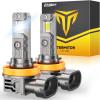 imageFAHREN H11H9H8 light Bulb Upgraded ampamp Brightest   Super Bright Bulb 11 Mini Size No Adapter Required6500K White NonPolarity Plug and Play H11 Fog light bulbs Pack of 2H11H9H8