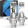 imageFAHREN H4 LED Light Bulbs 800 Super Bright 9003 HighLow Beam Driving Fog ampamp Spot Lights with 12000 RPM Turbo Fan 6500K Cool White IP68 Waterproof Pack of 2