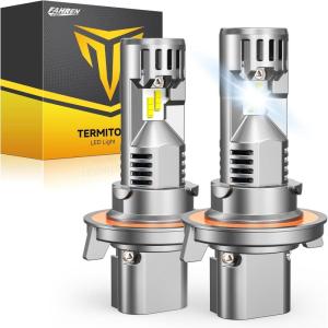 imageFAHREN H11 9005 Light bulbs combo UpgradedampampBrightest 60000LM 900 Super Bright H9 H8 HB3 offRoad Use or Fog light Bulbs 6500k White NonPolarity Plug and Play Pack of 4H139008