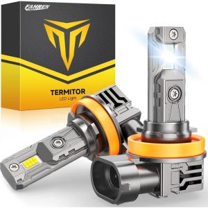 imageFAHREN H11 9005 Light bulbs combo UpgradedampampBrightest 60000LM 900 Super Bright H9 H8 HB3 offRoad Use or Fog light Bulbs 6500k White NonPolarity Plug and Play Pack of 4H11H9H8