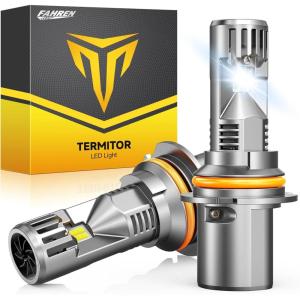 imageFAHREN H11 9005 Light bulbs combo UpgradedampampBrightest 60000LM 900 Super Bright H9 H8 HB3 offRoad Use or Fog light Bulbs 6500k White NonPolarity Plug and Play Pack of 49007HB5