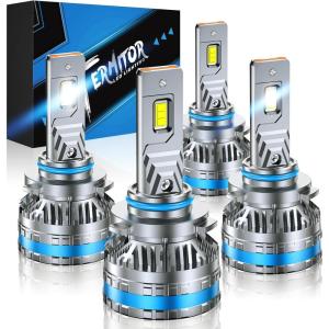imageFAHREN H11 Fog Bulbs Upgraded 120W 60000LM H8H9 Bright Lighting Bulb 6500K Cool White IP68 WaterproofQuick Installation Pack of 29005 9006