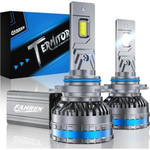 imageFAHREN H11 Fog Bulbs Upgraded 120W 60000LM H8H9 Bright Lighting Bulb 6500K Cool White IP68 WaterproofQuick Installation Pack of 29005HB3