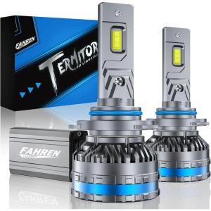 imageFAHREN H11 Fog Bulbs Upgraded 120W 60000LM H8H9 Bright Lighting Bulb 6500K Cool White IP68 WaterproofQuick Installation Pack of 29012Hir2