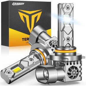 imageFAHREN H11H9H8 Light Bulb 46000LM Super Brighter 6500K Cool White H11 Off Road Light or Fog Light Bulbs CANbus Ready Pack of 29005HB3