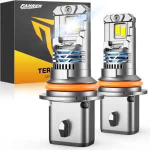 imageFAHREN H11H9H8 Light Bulb 46000LM Super Brighter 6500K Cool White H11 Off Road Light or Fog Light Bulbs CANbus Ready Pack of 29007HB5