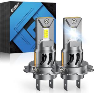 imageFAHREN H7 LED Light Bulbs 30000LM Super Brightness 11 Size No Adapter Needed Plug ampamp Play 6500k White with 16 CSP Chips Canbus Ready NonPolarity H7 Fog Bulb with Turbo Fan IP68 Pack of 2H7