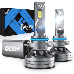 imageFAHREN H7 LED Light Bulbs 30000LM Super Brightness 11 Size No Adapter Needed Plug ampamp Play 6500k White with 16 CSP Chips Canbus Ready NonPolarity H7 Fog Bulb with Turbo Fan IP68 Pack of 29006HB4