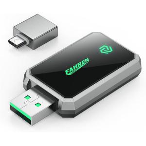 imageFAHREN Lastest Mini Wireless CarPlay AdapterBluetooth ampamp WiFi ConnectionPlugNPlayNo Lag for NavigationCompatible with iOS 10 ampamp Car 2016USBA Extension Cable ampamp TypeC AdapterP50