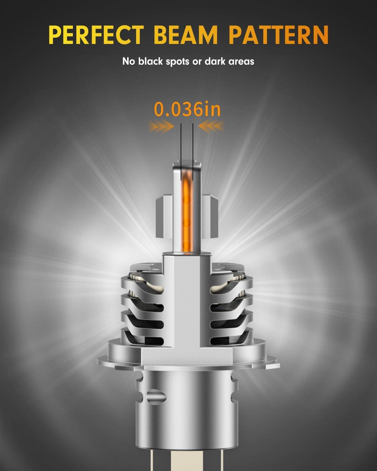 imageFAHREN H49003 Bulbs2 2 Brighter 6500K Cool White 11 Mini Size Plug and Play Upgraded HB2 light fog bulb pack of 2H49003