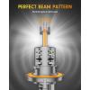 imageFAHREN 9005HB3 H11H8H9 Led Bulbs Combo  120000LM 1200 Super Brighter 2025 Updated Fog Light Bulbs 11 Mini Size 6500K Cool White Quick Install True Plug ampamp Play Pack of 49008H13