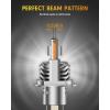 imageFAHREN 9005HB3 H11H8H9 Led Bulbs Combo  120000LM 1200 Super Brighter 2025 Updated Fog Light Bulbs 11 Mini Size 6500K Cool White Quick Install True Plug ampamp Play Pack of 4H49003