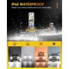 imageFAHREN 9005HB3 H11H8H9 Led Bulbs Combo  120000LM 1200 Super Brighter 2025 Updated Fog Light Bulbs 11 Mini Size 6500K Cool White Quick Install True Plug ampamp Play Pack of 4H119005