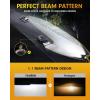 imageFAHREN 9005HB3 H11H8H9 Led Bulbs Combo  120000LM 1200 Super Brighter 2025 Updated Fog Light Bulbs 11 Mini Size 6500K Cool White Quick Install True Plug ampamp Play Pack of 4H119005