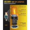 imageFAHREN 9005HB3 H11H8H9 Led Bulbs Combo  120000LM 1200 Super Brighter 2025 Updated Fog Light Bulbs 11 Mini Size 6500K Cool White Quick Install True Plug ampamp Play Pack of 4H49003