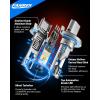 imageFAHREN H139008 Bulb 40000LM Ultra Brightness Real 11 Size Canbus Ready Wireless Plug and Play 6500K White Fog Light Bulbs Cooling Fan 70000H Lifespan Pack of 2