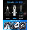 imageFAHREN H139008 Bulb 40000LM Ultra Brightness Real 11 Size Canbus Ready Wireless Plug and Play 6500K White Fog Light Bulbs Cooling Fan 70000H Lifespan Pack of 2