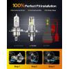 imageFAHREN H7 fog light bulbs 60000LM 12X Upgraded Brightness 70000 Hours Lifespan Real 11 Halogen Mini Size 6500K Cool White 11 Mini Size Plug and Play Pack of 4 2025 UpdatedH4 9003