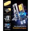 imageFAHREN H7 fog light bulbs 60000LM 12X Upgraded Brightness 70000 Hours Lifespan Real 11 Halogen Mini Size 6500K Cool White 11 Mini Size Plug and Play Pack of 4 2025 UpdatedH7
