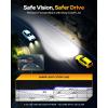imageFAHREN H7 fog light bulbs 60000LM 12X Upgraded Brightness 70000 Hours Lifespan Real 11 Halogen Mini Size 6500K Cool White 11 Mini Size Plug and Play Pack of 4 2025 Updated9005 HB3