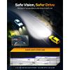 imageFAHREN H7 fog light bulbs 60000LM 12X Upgraded Brightness 70000 Hours Lifespan Real 11 Halogen Mini Size 6500K Cool White 11 Mini Size Plug and Play Pack of 4 2025 UpdatedH7