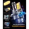 imageFAHREN H7 fog light bulbs 60000LM 12X Upgraded Brightness 70000 Hours Lifespan Real 11 Halogen Mini Size 6500K Cool White 11 Mini Size Plug and Play Pack of 4 2025 UpdatedH4 9003