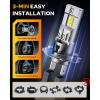 imageFAHREN H7 fog light bulbs 60000LM 12X Upgraded Brightness 70000 Hours Lifespan Real 11 Halogen Mini Size 6500K Cool White 11 Mini Size Plug and Play Pack of 4 2025 UpdatedH7