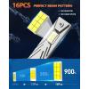 imageFAHREN Upgraded ampamp Brightest H7 Led Bulbs 1000 10X 60000LM Ultra Bright 6500K H7 fog light Mini Size No Adapter NeededIP68 WaterproofPlug and Play Pack of 2H1