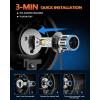 imageFAHREN Upgraded ampamp Brightest H7 Led Bulbs 1000 10X 60000LM Ultra Bright 6500K H7 fog light Mini Size No Adapter NeededIP68 WaterproofPlug and Play Pack of 2H1