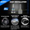 imageUpgraded HB39005 Light Bulb 43000LM Super Bright 6500K 7 Years Long Service Life with Cooling Fan Real 11 Size 9005 Fog Lights CANbusReady Plug and Play lP68 Waterproof Pack of 29005HB3