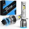 imageFAHREN Upgraded ampamp Brightest H7 Led Bulbs 1000 10X 60000LM Ultra Bright 6500K H7 fog light Mini Size No Adapter NeededIP68 WaterproofPlug and Play Pack of 2H1