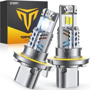 imageFAHREN H7 fog light bulbs 60000LM 12X Upgraded Brightness 70000 Hours Lifespan Real 11 Halogen Mini Size 6500K Cool White 11 Mini Size Plug and Play Pack of 4 2025 Updated9008