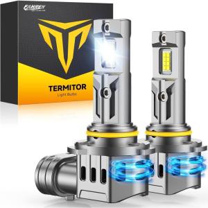 imageFAHREN H7 fog light bulbs 60000LM 12X Upgraded Brightness 70000 Hours Lifespan Real 11 Halogen Mini Size 6500K Cool White 11 Mini Size Plug and Play Pack of 4 2025 Updated9005 HB3