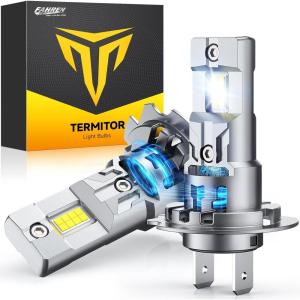 imageFAHREN H7 fog light bulbs 60000LM 12X Upgraded Brightness 70000 Hours Lifespan Real 11 Halogen Mini Size 6500K Cool White 11 Mini Size Plug and Play Pack of 4 2025 UpdatedH7