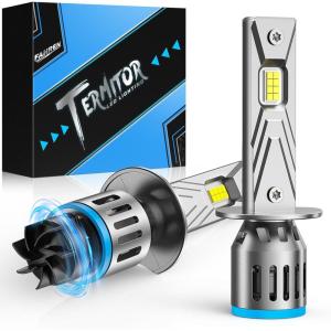 imageFAHREN Upgraded ampamp Brightest H7 Led Bulbs 1000 10X 60000LM Ultra Bright 6500K H7 fog light Mini Size No Adapter NeededIP68 WaterproofPlug and Play Pack of 2H1