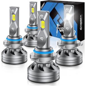 imageUpgraded HB39005 Light Bulb 43000LM Super Bright 6500K 7 Years Long Service Life with Cooling Fan Real 11 Size 9005 Fog Lights CANbusReady Plug and Play lP68 Waterproof Pack of 290059006