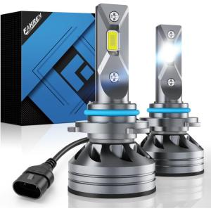 imageUpgraded HB39005 Light Bulb 43000LM Super Bright 6500K 7 Years Long Service Life with Cooling Fan Real 11 Size 9005 Fog Lights CANbusReady Plug and Play lP68 Waterproof Pack of 29005HB3