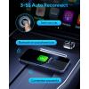 imageUltra Mini Android Auto ampamp CarPlay Wireless Adapter Latest A9 Chip 58GHZ WiFi 54 Bluetooth 35s Auto Connect USBCUSBAExtension Cable Compatible with iOS10 Android 10 CEROHSFCCBlackD