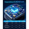 imageUltra Mini Android Auto ampamp CarPlay Wireless Adapter Latest A9 Chip 58GHZ WiFi 54 Bluetooth 35s Auto Connect USBCUSBAExtension Cable Compatible with iOS10 Android 10 CEROHSFCCBlackD