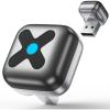 imageUltra Mini Android Auto ampamp CarPlay Wireless Adapter Latest A9 Chip 58GHZ WiFi 54 Bluetooth 35s Auto Connect USBCUSBAExtension Cable Compatible with iOS10 Android 10 CEROHSFCCBlackD