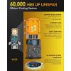 imageFAHREN Latest ampamp Brightest H4 LED Bulbs 1200 12X 80000LM Extreme Brightness 9003 bulb 6500K Cool White 11 Min SizeIP68 Waterproof Fog BulbsPack of 2PlugNPlay9008h13