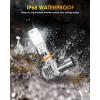 imageFAHREN Latest ampamp Brightest H4 LED Bulbs 1200 12X 80000LM Extreme Brightness 9003 bulb 6500K Cool White 11 Min SizeIP68 Waterproof Fog BulbsPack of 2PlugNPlay9005HB3