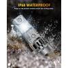imageFAHREN Latest ampamp Brightest H4 LED Bulbs 1200 12X 80000LM Extreme Brightness 9003 bulb 6500K Cool White 11 Min SizeIP68 Waterproof Fog BulbsPack of 2PlugNPlayH7