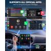 imageFahren Car Play Wireless AdapterAndroid Auto Adapterr OneClick User Switching Converts Wired to Wireless Carplay Adapter Compatible iOS 12 ampamp Android 11 with USB TypeA ampamp TypeC