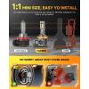 imageFAHREN  9005HB3 9006HB4 LED Bulbs Combo  Ultra Bright Mini Size 6500K White Fog Bulbs 70000Hrs Longer Lifespan with Cooling Fan Plug and Play Pack of 4H119005