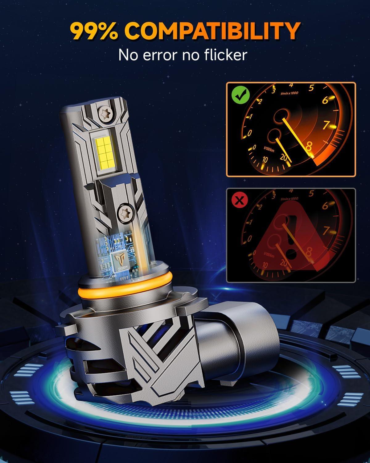 imageFAHREN H11 light Bulb 11 Mini Size Fog Lights Plug ampamp Play No Adapter Required IP68 Waterproof NonPolarity Pack of 290059006